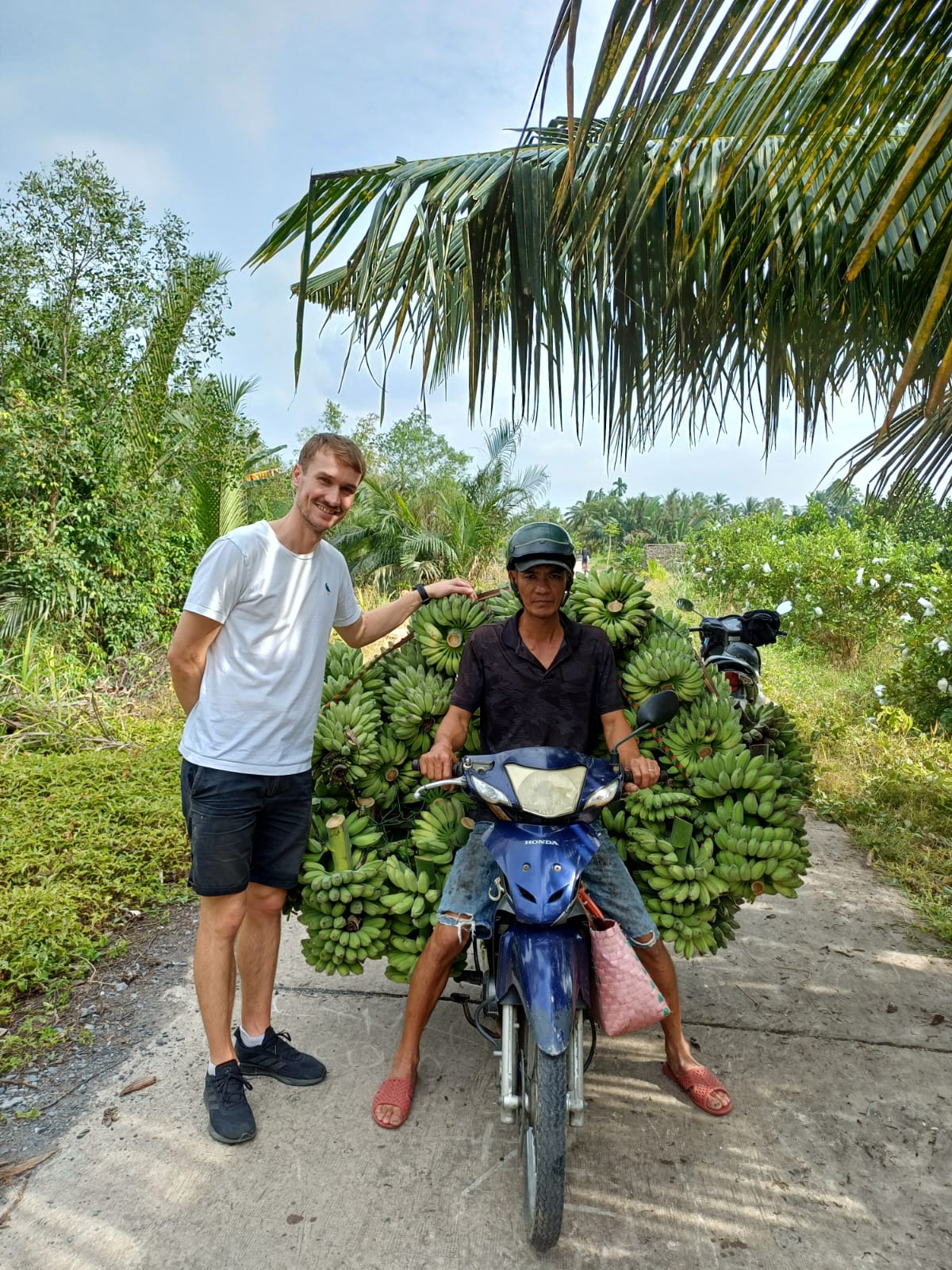 Cycling through Mekong countryside