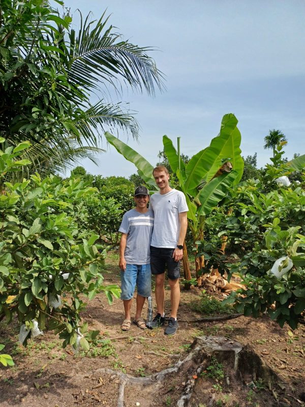 Meeting the garden owner